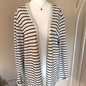Carbon 2 Cobalt striped cardigan